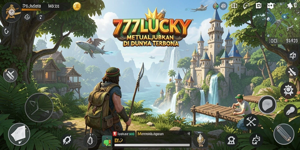 Gameplay Open World 777LUCKY dengan grafis memukau.