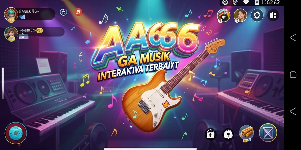 Tampilan utama gameplay AA666 yang penuh warna dan interaktif.