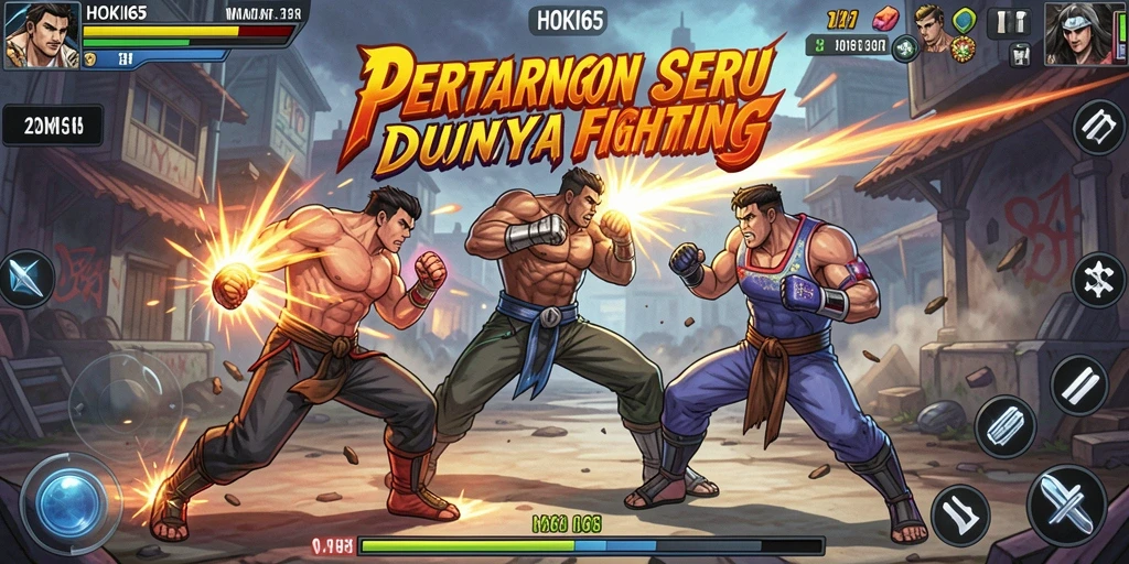 Gameplay HOKI65 menampilkan pertarungan yang dinamis dan seru.