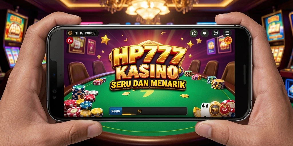 Tampilan gameplay HP777 yang menampilkan aksi kasino yang mendebarkan.