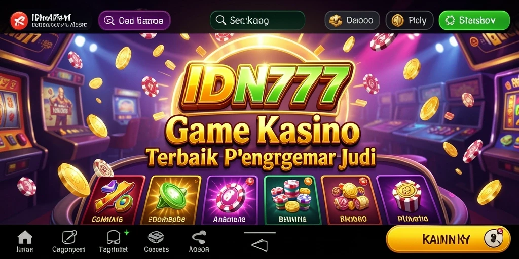 Screenshot gameplay IDN777 menampilkan pengalaman seru bermain Kasino.