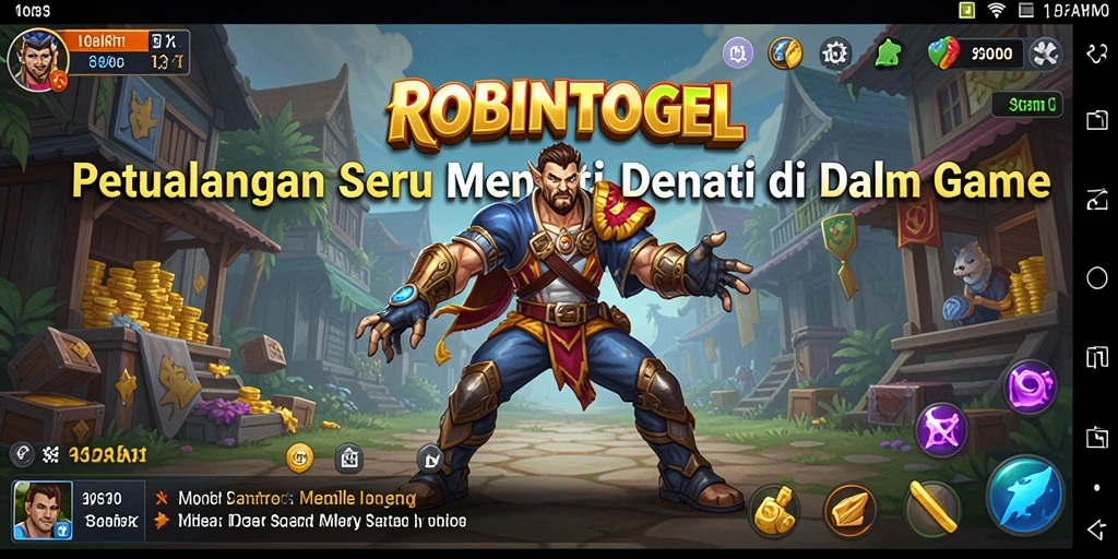 Tampilan gameplay menegangkan dari ROBINTOGEL yang penuh aksi.