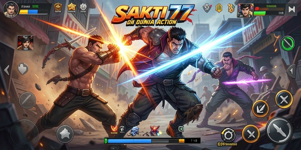 Tampilan gameplay SAKTI77 yang mendebarkan dan penuh aksi.