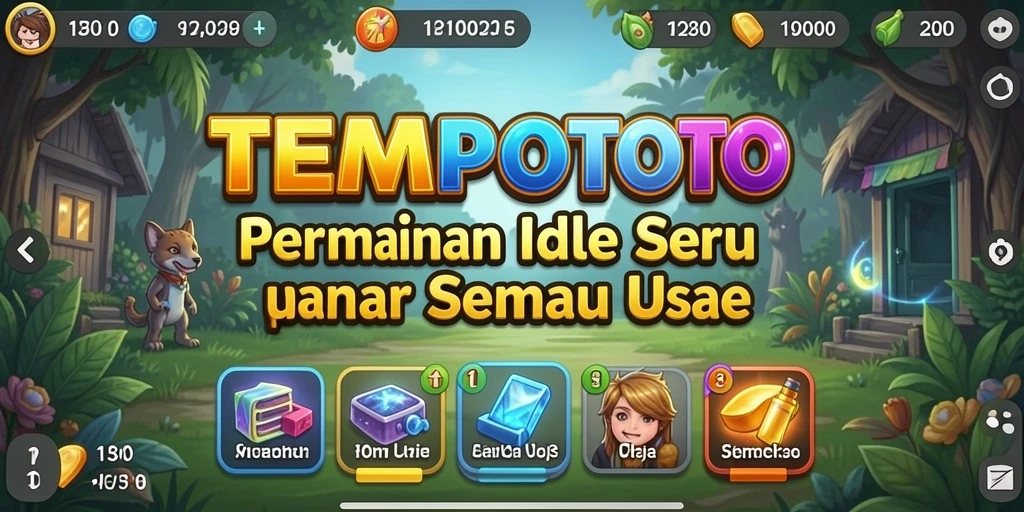 Screenshot gameplay TEMPOTOTO yang menarik dan interaktif.