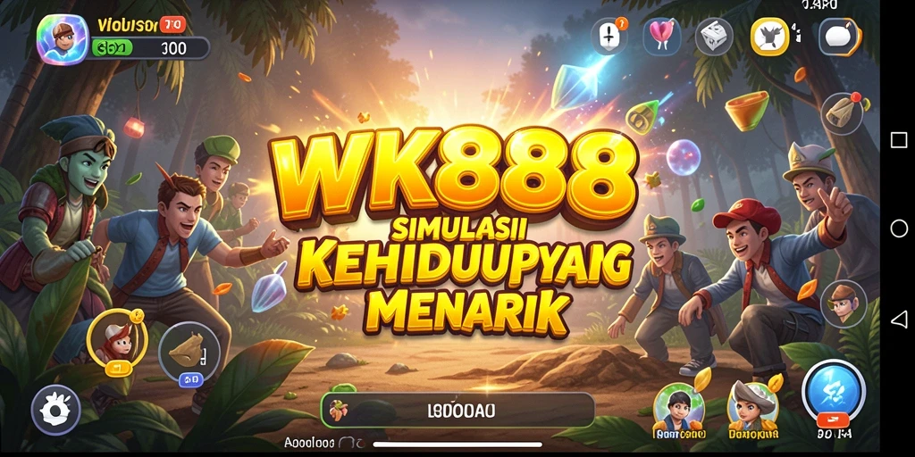 Tampilan gameplay WK888 yang menarik dalam simulasi kehidupan.